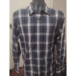 Robert Graham Classic Fit Flip Cuffs MultiColor Long Sleeve Button Shirt XL Cott